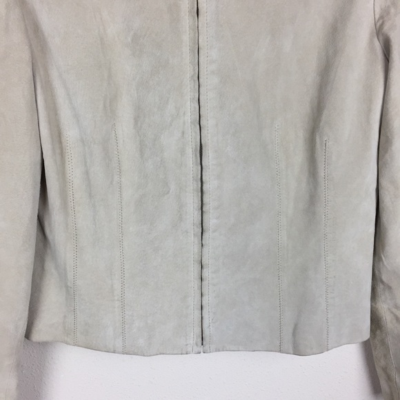 🌞FREE Révue Leather Jacket Cream Buttery Soft 10 - Picture 8 of 8